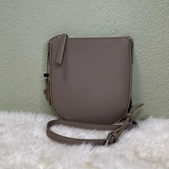 Leather Crossbody Bag Messenger Bag  Women Handbag Gray Brand New - Picture 12 of 13
